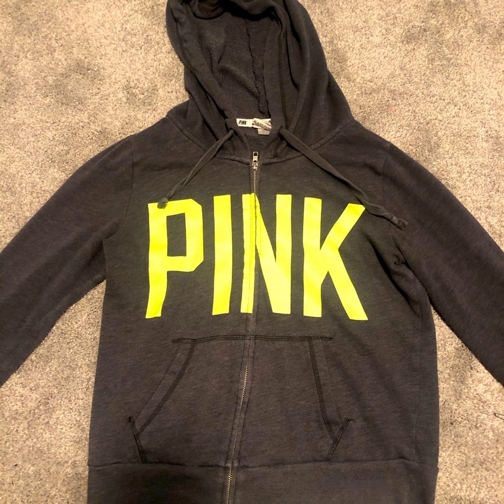 PINK zip up hoodie